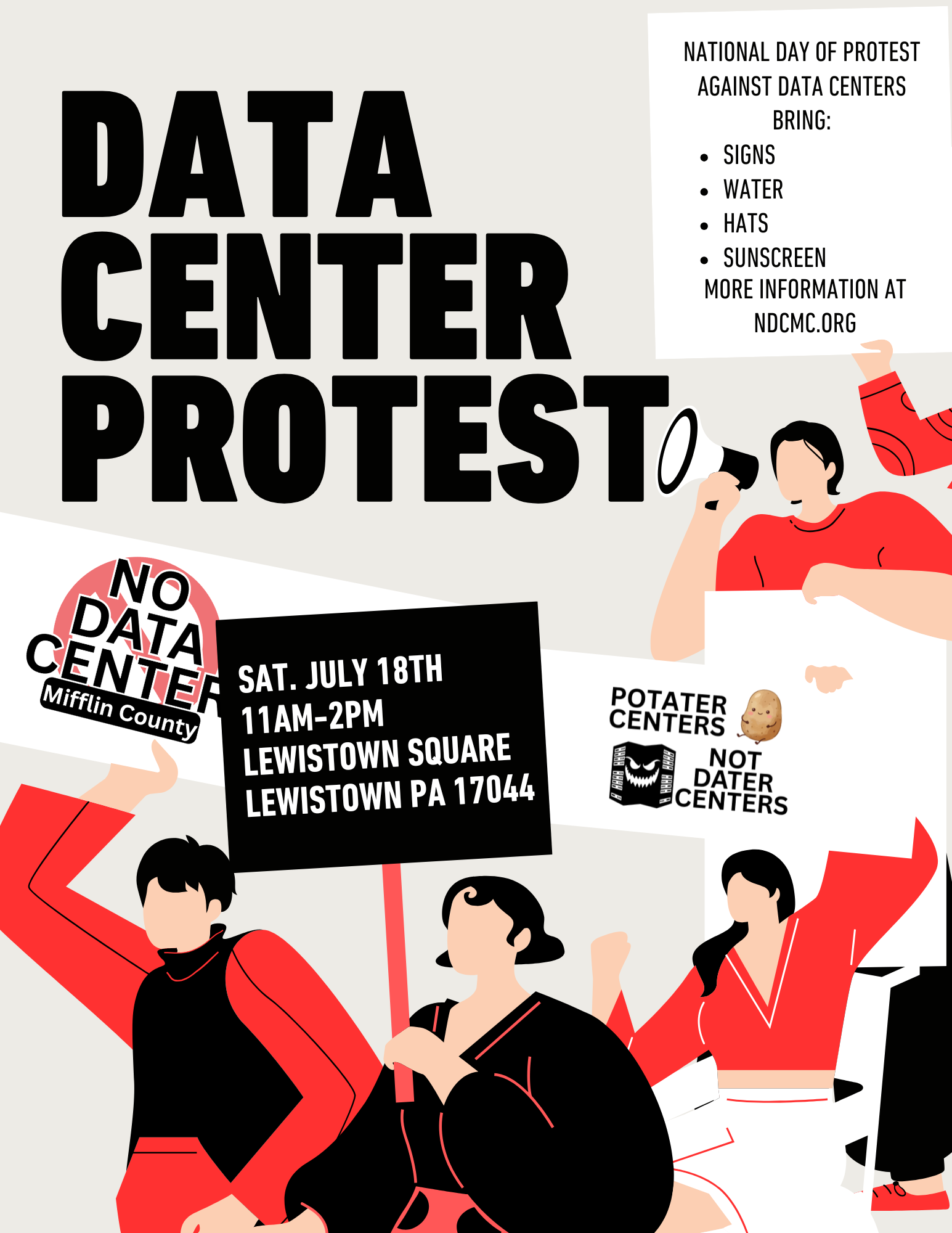 No Data Centers Protest